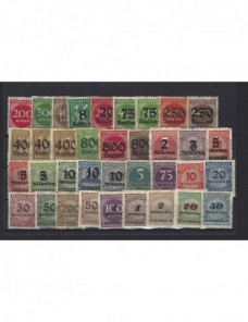 Lote de sellos Alemania diversas series años 1923 gran inflación Alemania - 1900 a 1930.