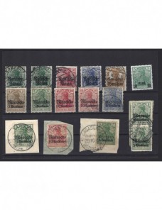 Lote de sellos Alemania posesiones y dependencias postales Alemania - 1900 a 1930.