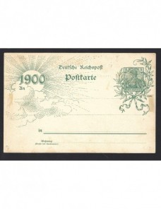 Tarjeta entero postal Alemania año 1900 Alemania - Siglo XIX.