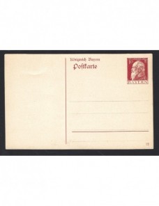 Tarjeta entero postal Alemania Baviera Alemania - 1900 a 1930.