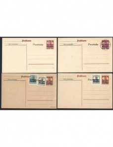 Lote de tarjetas entero postales Alemania I G.M. habilitadas en Polonia Imperios Centrales - I Guerra Mundial.