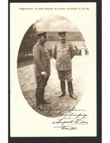 Tarjeta postal  Alemania I G.M. benéfica Cruz Roja Imperios Centrales - I Guerra Mundial.