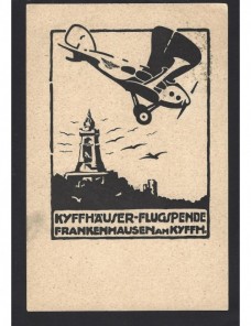 Tarjeta postal ilustrada Alemania vuelo especial Alemania - 1900 a 1930.