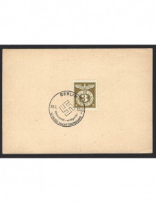 Tarjeta postal Alemania matasellos propaganda III Reich Alemania - 1931 a 1950.
