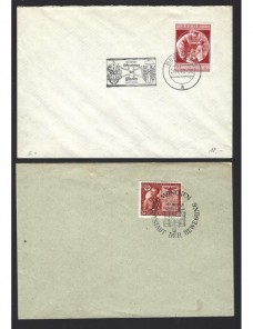 Cuatro cartas Alemania III Reich matasellos especiales Alemania - 1931 a 1950.