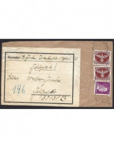 Plica correo oficial militar Alemania II Guerra Mundial Potencias del eje - II Guerra Mundial.