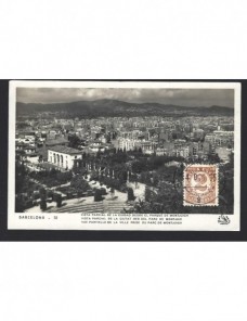 Tarjeta postal ilustrada Barcelona II República España - 1931 a 1950.