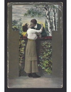 Tarjeta postal ilustrada romática España España - 1900 a 1930.