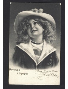 Tarjeta postal ilustrada Francia imagen infantil Francia - 1900 a 1930.
