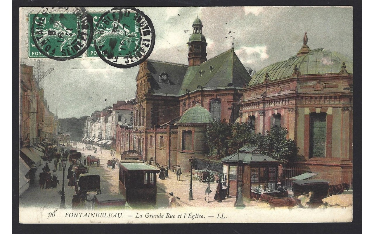 Tarjeta postal ilustrada Francia Fontainebleau Francia - 1900 a 1930.