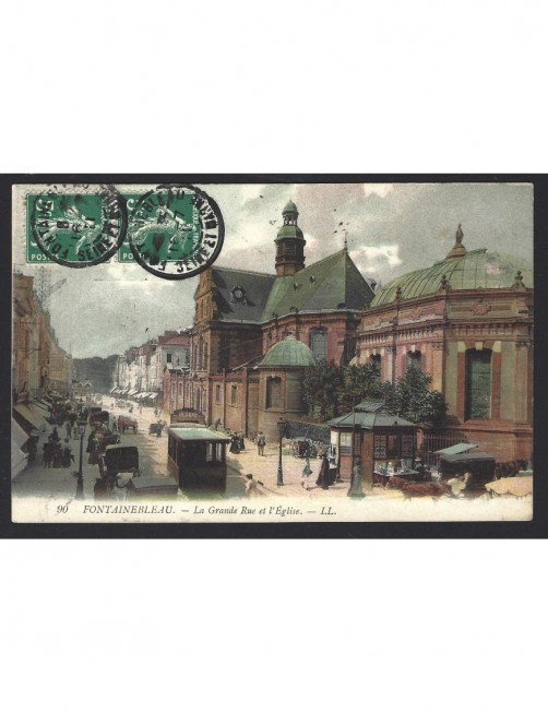 Tarjeta postal ilustrada Francia Fontainebleau Francia - 1900 a 1930.
