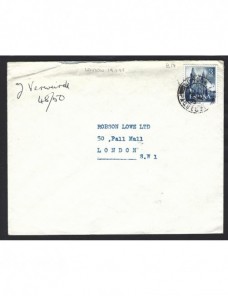 Carta España correo paquebot a Londres España - Desde 1950.