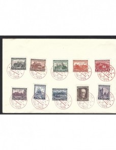 F.D.C. Checoslovaquia serie completa sellos monumentos Otros Europa - 1900 a 1930.
