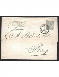 Carta comercial Países Bajos Otros Europa - Siglo XIX.